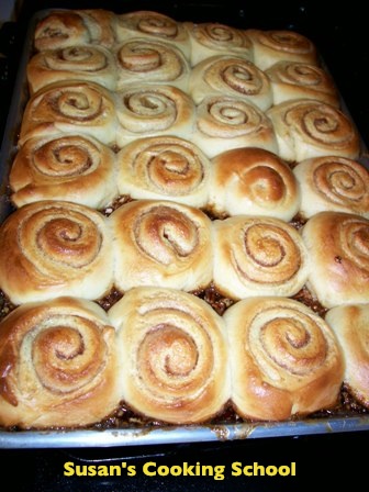 After baking.